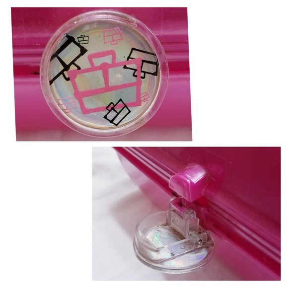 VINTAGE 90s Fuchsia Pink 2622 Caboodle Make-Up Organizer Storage Travel Case - Picture 10 of 12